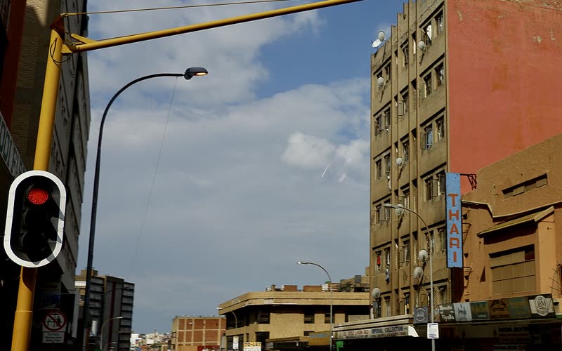 Traffic signal in Johannesburg