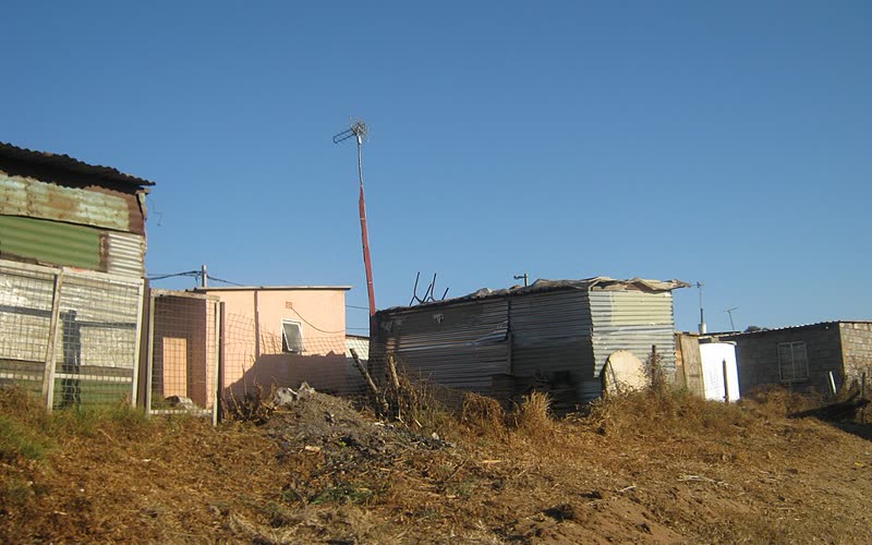 Informal settlement housing near Elsburg