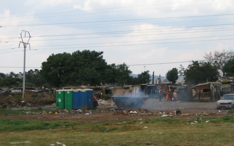 Solid waste burning in a low income Johannesburg area